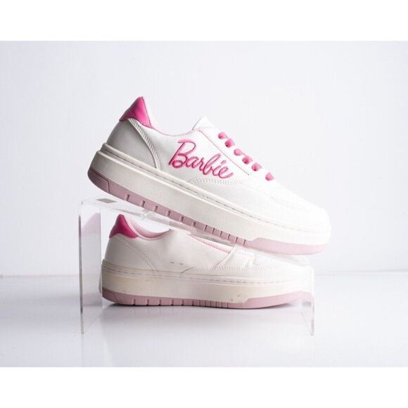 Zara Kids Girls Barbie Sneakers White Pink Barbiecore US 4 EU 36 3464/330 NWT - Picture 7 of 8